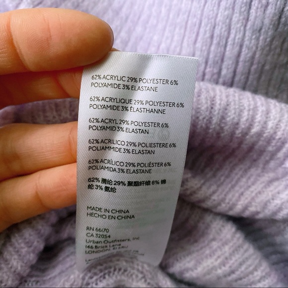 💜 URBAN OUTFITTERS LAVENDER OPEN SHOULDER KNIT ROMPER! - Picture 7 of 9